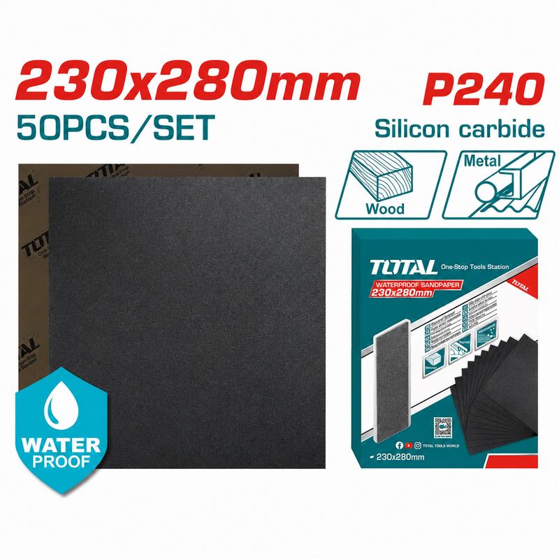 TAC024016 - WATERPROOF SANDPAPER 230x280mm P240