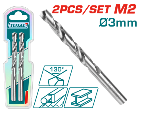 TAC1200302 - M2 HSS Drill Bit SET