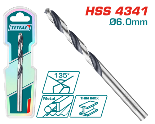 TAC1200604 - 4341 HSS Drill Bit HSS 4341 PCS