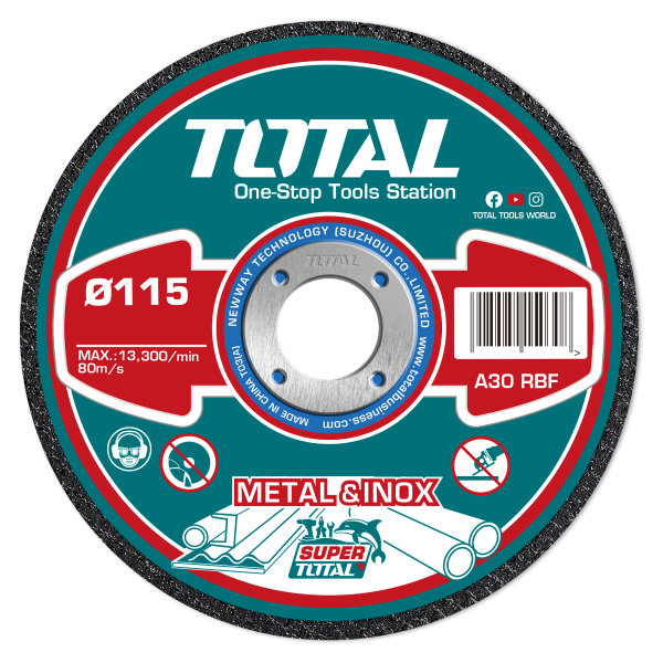 TAC210115100 - Abrasive Metal Cutting Disc Set 100 PCS / BOX SET