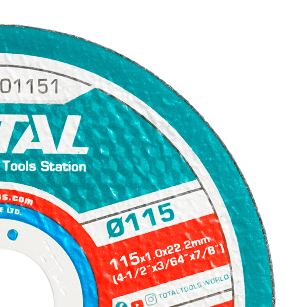 TAC2101151 - ABRASIVE METAL CUTTING DISC 115 (4-1/2")x1.0mm