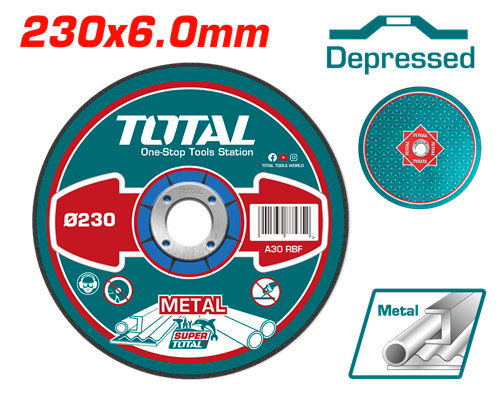 TAC2232301 - Abrasive Metal Grinding Disc 230x6.0mm PCS