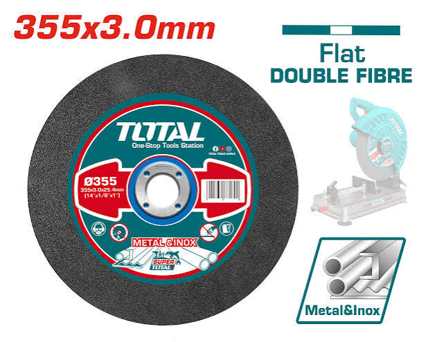 TAC2303558 - ABRASIVE METAL CUTTING DISC 355mm(14")X2.5mm(3/32")X25.4mm(1").
