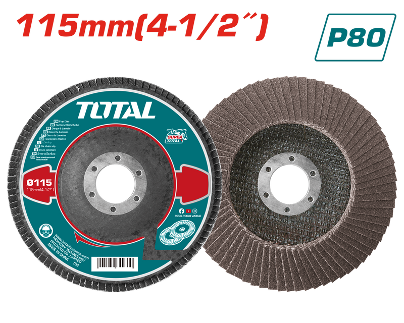 TAC631153 - FLAP DISC 115mm (4-1/2")