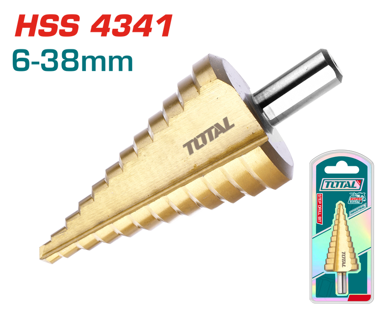 TAC7563801 - STEP DRILL BIT HSS 4341 6-38mm