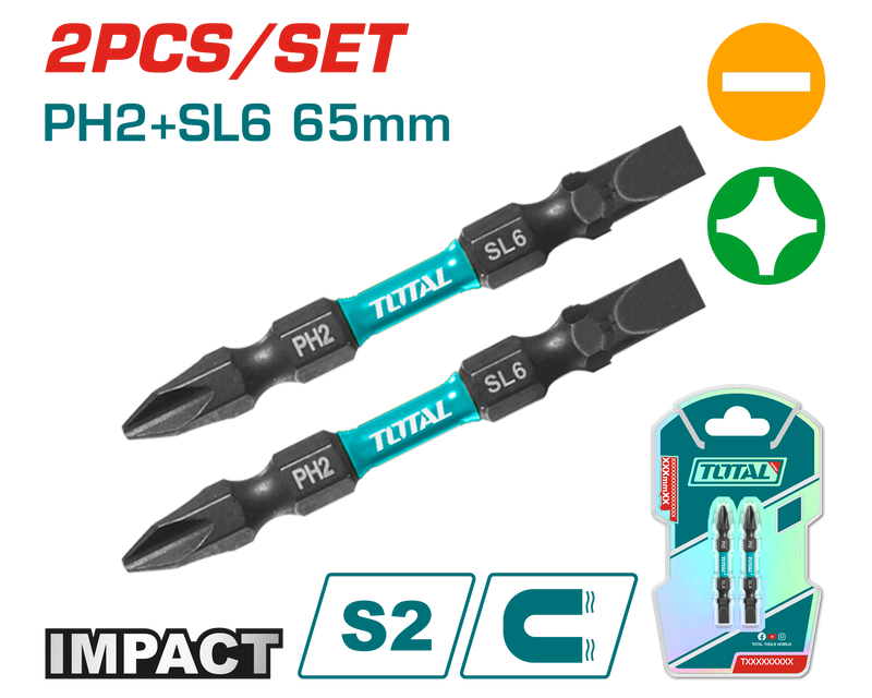 TACIM72HL665 - IMPACT SCREWDRIVER BITS 65mm
