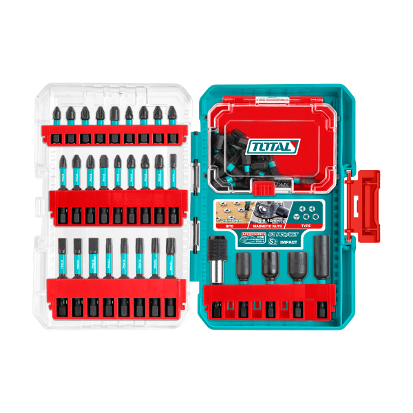 TACSDL25106 - 51 Pcs Impact Screwdriver Bits Set