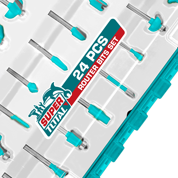 TACSR12406 - 24 Pcs Router Bits Set 24PCS / BOX SET
