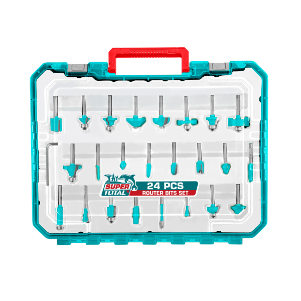 TACSR12406 - 24 Pcs Router Bits Set 24PCS / BOX SET