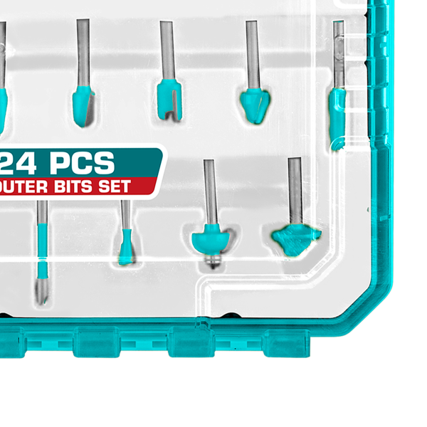TACSR12406 - 24 Pcs Router Bits Set 24PCS / BOX SET