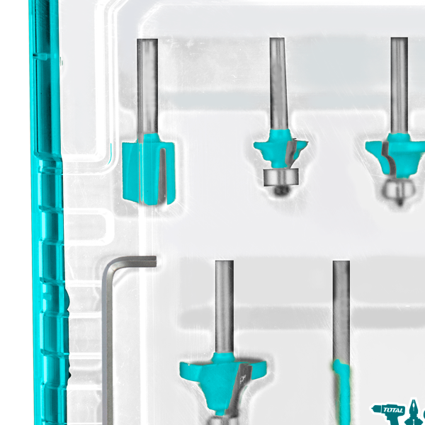 TACSR12412 - 24 PCS ROUTER BITS SET 12mm