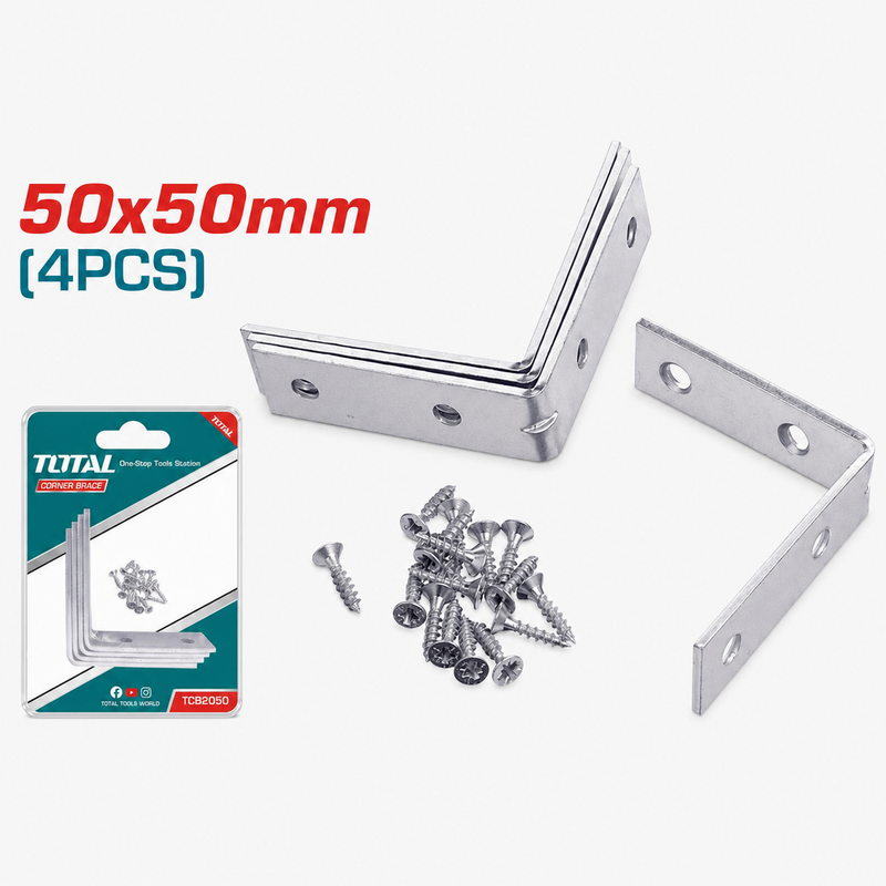 TCB2020 - CORNER BRACE SET 50x50mm.