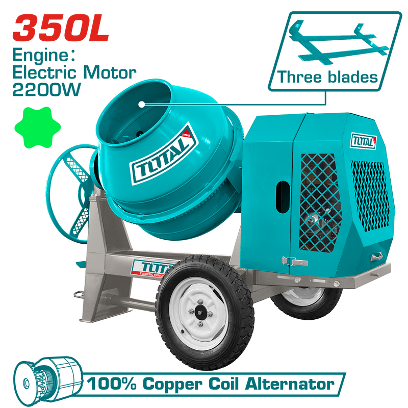 TCM3506-1 - ELECTRIC CONCRETE MIXER 350L.
