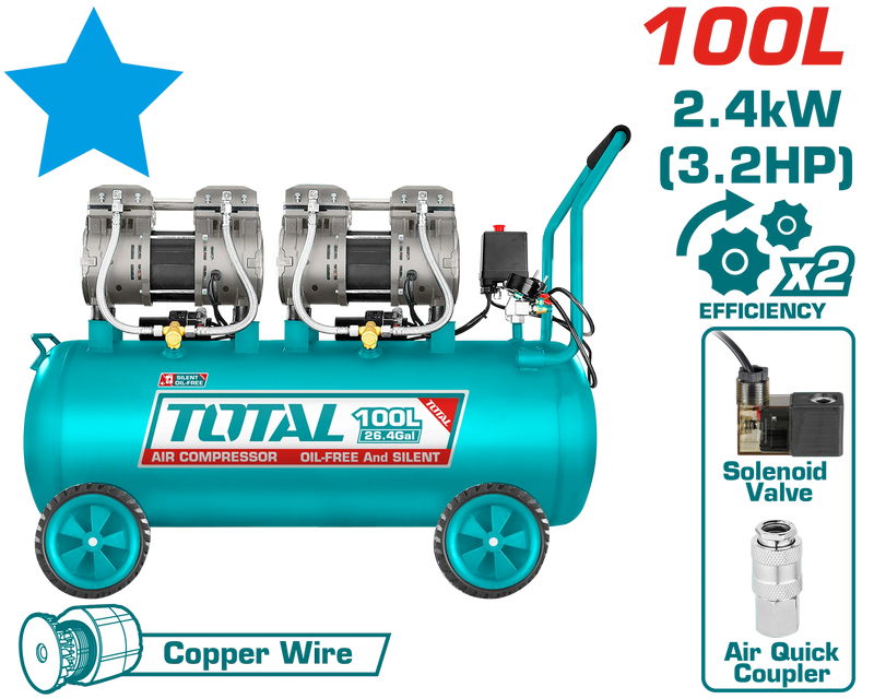 TCS2241008 - AIR COMPRESSOR 100L.