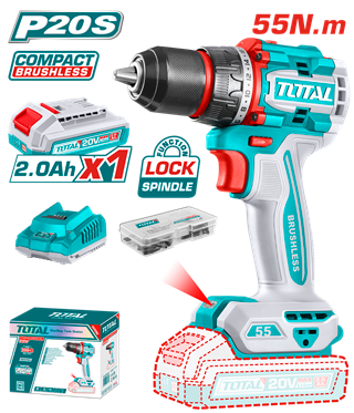 TDLI205582 - Compact Brushless Cordless Drill 55 N.m PCS