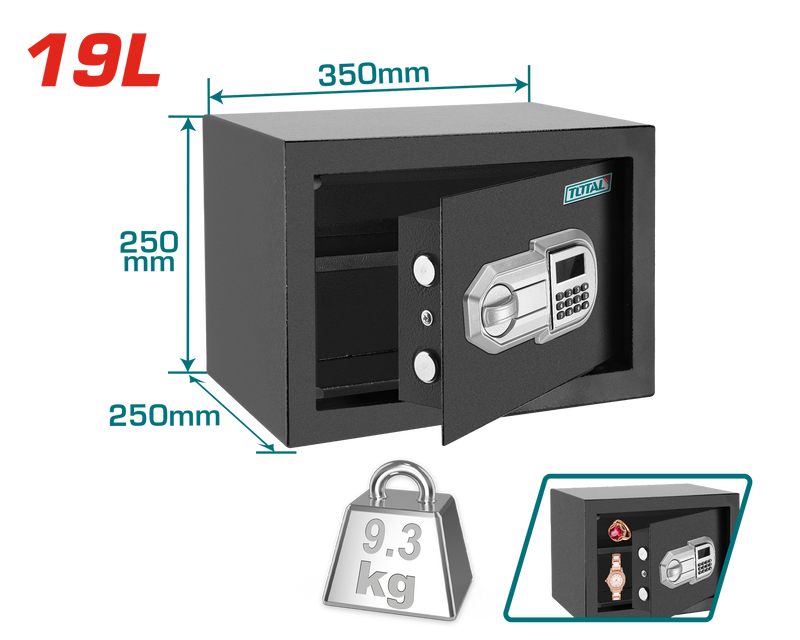 TESF2501 - ELECTRONIC SAFE 19L