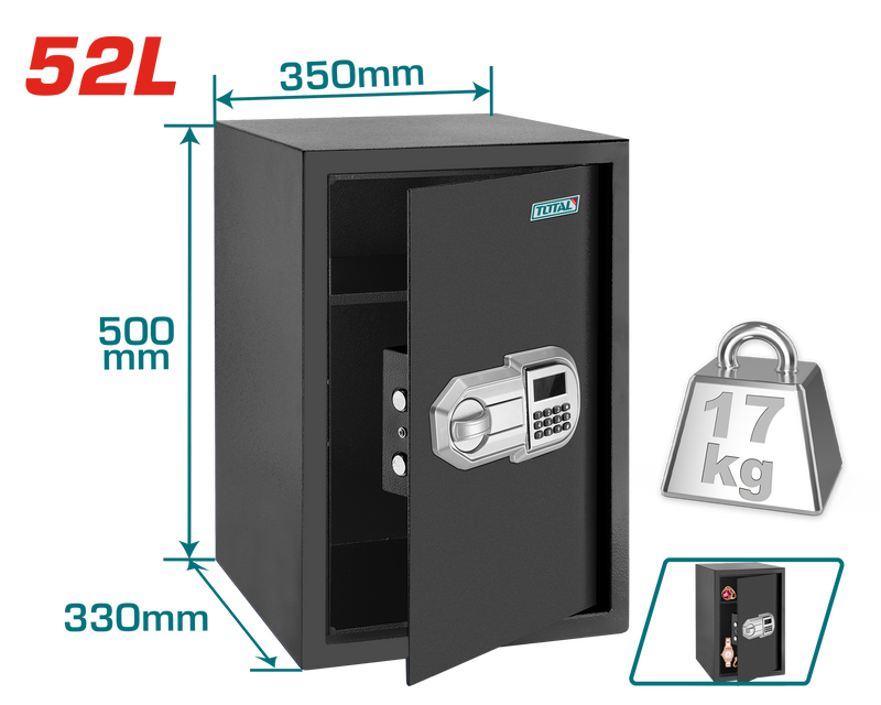 TESF5001 - ELECTRONIC SAFE 52L