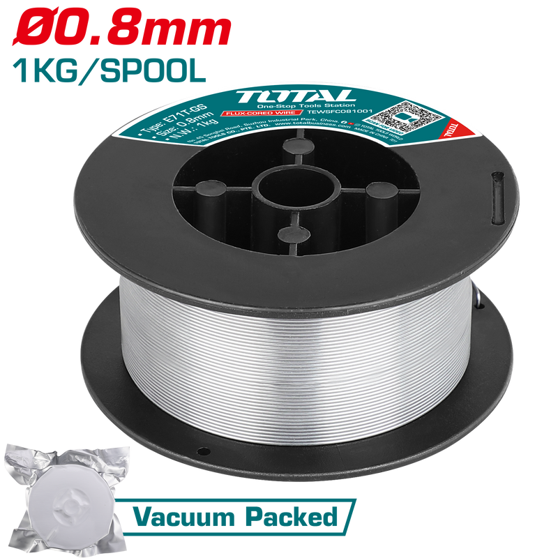 TEWSFC081001 - FLUX-CORED WIRE 0.8mm 1KG/SPOOL