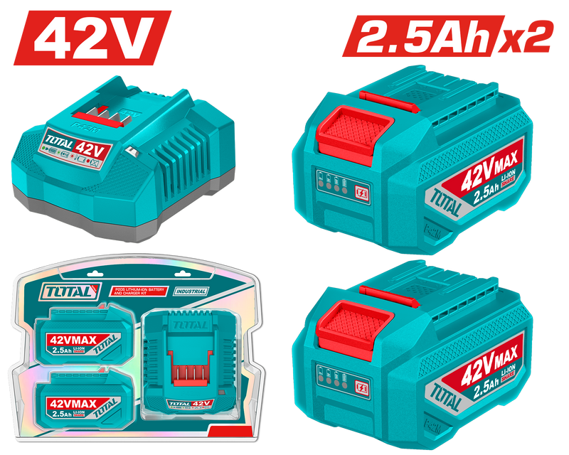 TFBCPM25221 - LITHIUM-ION BATTERY AND CHARGER KIT 2.5Ahx2 42V