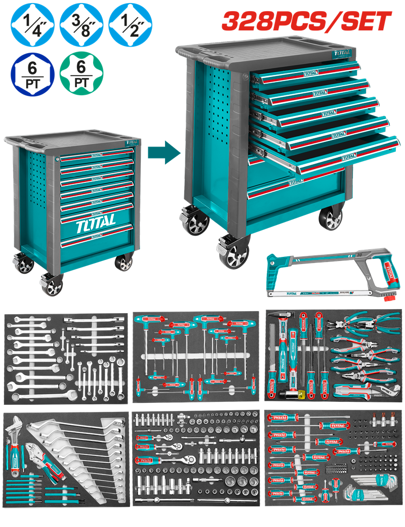 THPTCS73281 - 328 Pcs Tool Chest Set SET