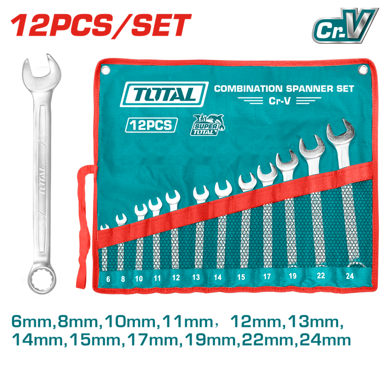 THT1022121 - 12 Pcs Combination Spanner Set SET