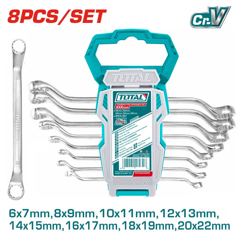 THT102486 - OFFSET RING SPANNER SET 8PCS/SET