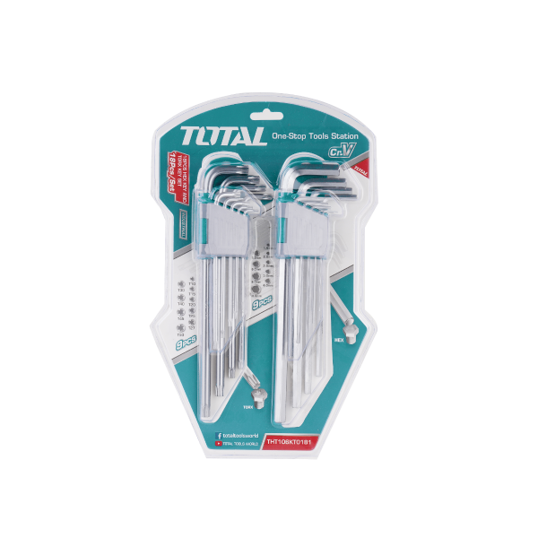 THT106KT0181 - 18 Pcs Hex Key And Torx Key Set.