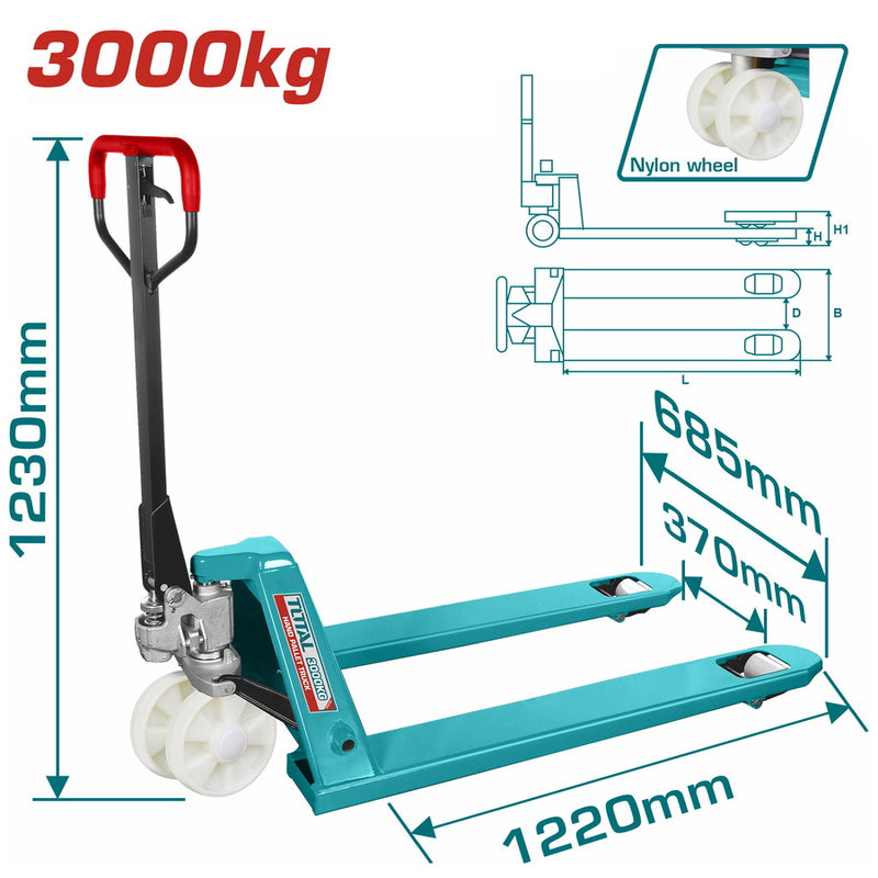 THT302301 - HAND PALLET TRUCK 3000KGS