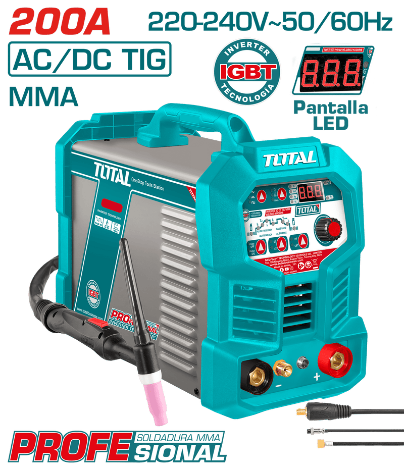 TIG20058 - Inverter TIG/MMA Welding Machine 200A.