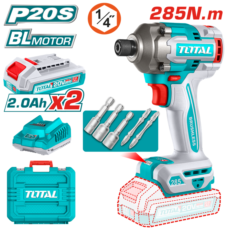 TIRLI2028 - Cordless Impact Driver 285 N.m PCS