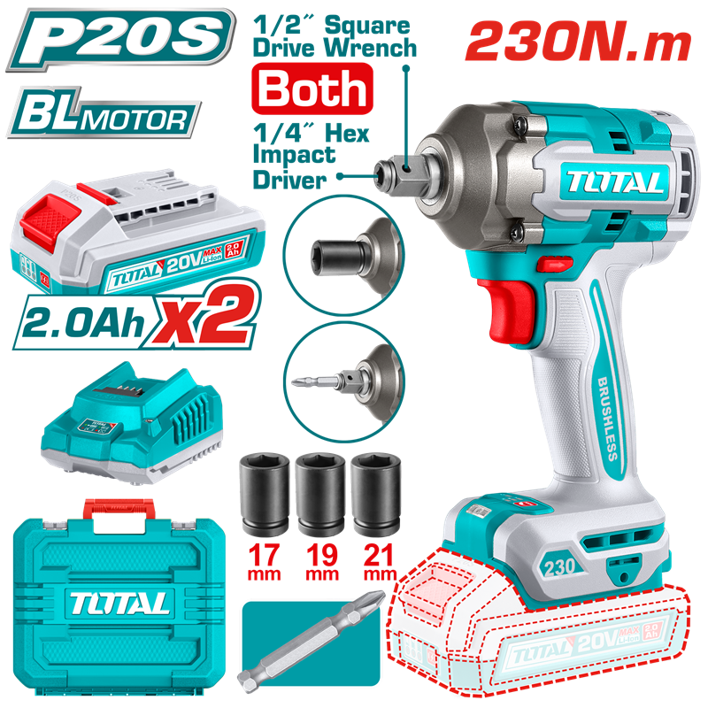 TIWLI20236 - Cordless Impact Driver & Wrench 230N.m PCS