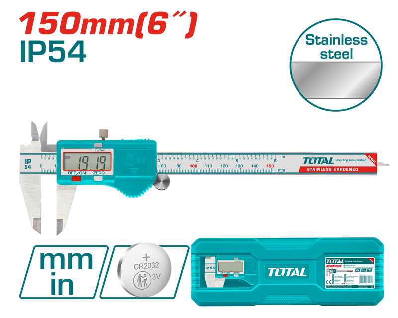 TMT321506 - Digital Caliper 150mm 6" PCS