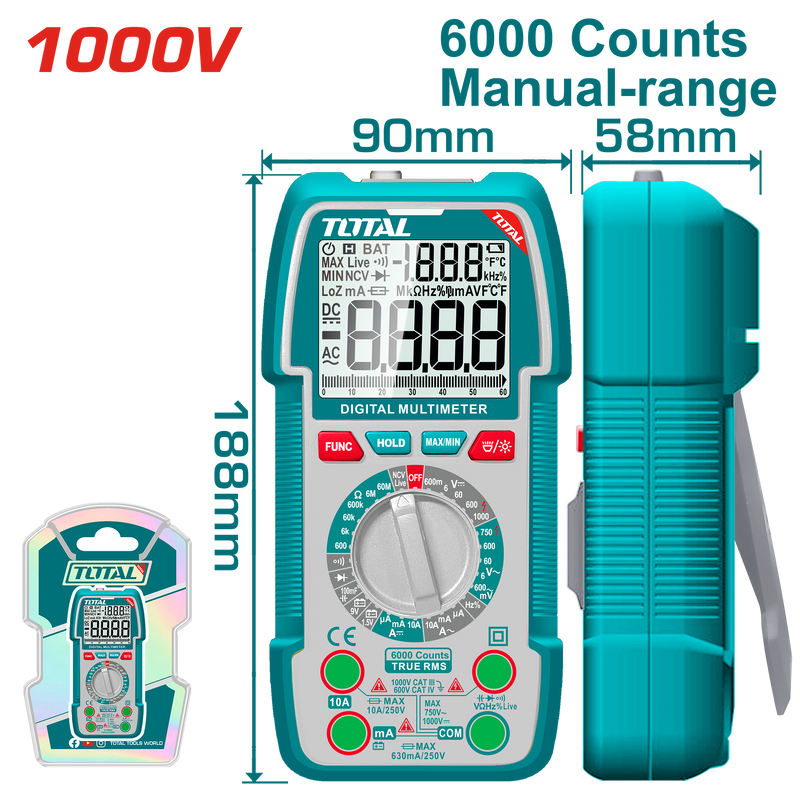 TMT5310002 - Digital Multimeter 1000V PCS