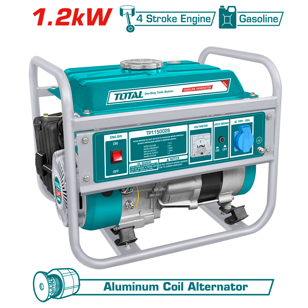 TP115005 - Gasoline Generator 1.2KW — Total Tools UG