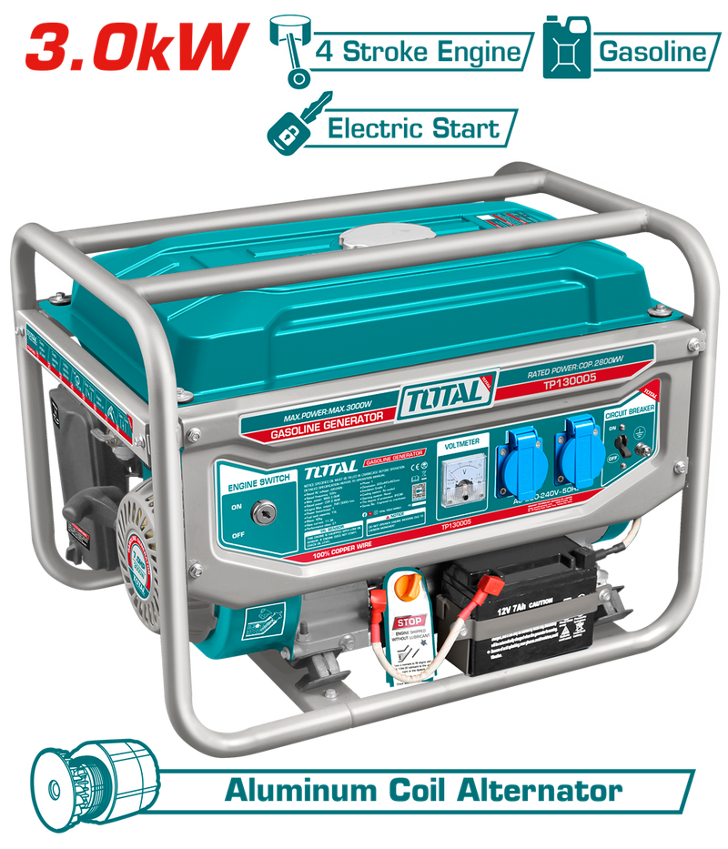 TP130005-1 - Gasoline Generator 3.0kW PCS