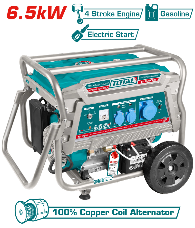 TP165006 - GASOLINE GENERATOR 6.5kW