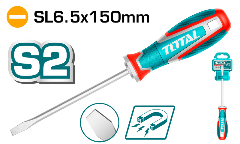 TSDSL6150 - Slotted Screwdriver 6.5x150mm PCS