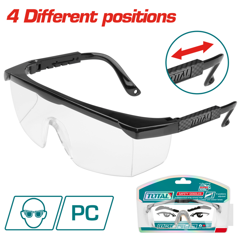 TSP301 - Safety Goggles 4 Positions  PCS