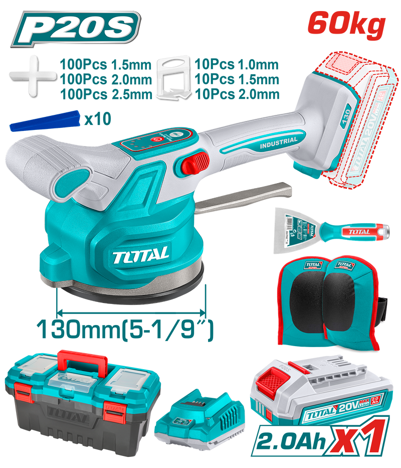 TTVLI20018 - CORDLESS TILE VIBRATION MACHINE 60KG